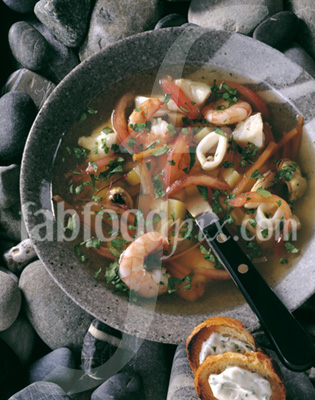 Seafood soup photo
