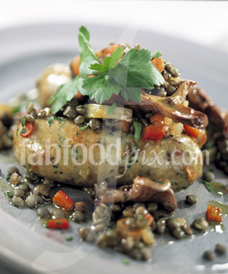 Sausages with Lentils photo
