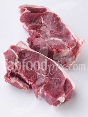 Trimmed lamb steaks photo