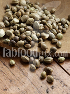Hemp seeds photo