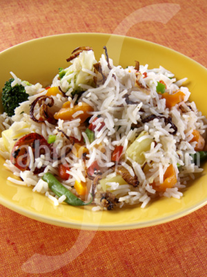 Vegetable rice photo