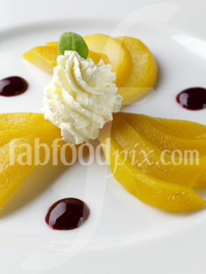 Poached pear photo