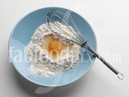 Eggs cake making photo