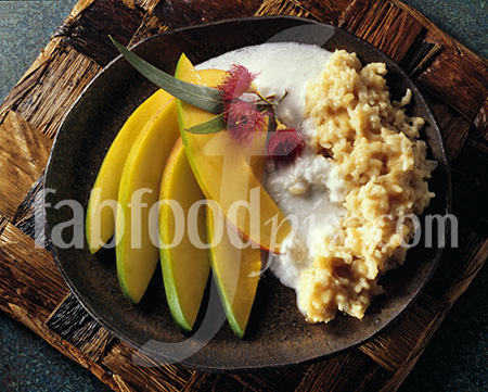 Mango cocout rice photo