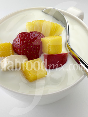 Fruit yoghurt photo