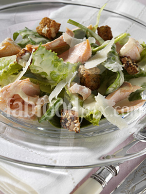 Salmon Caesar salad photo
