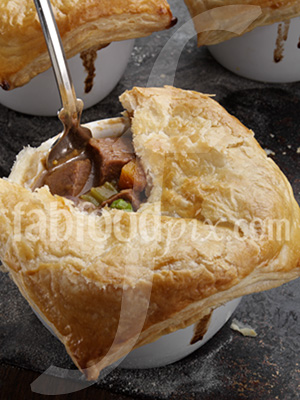 Beef guiness pie photo
