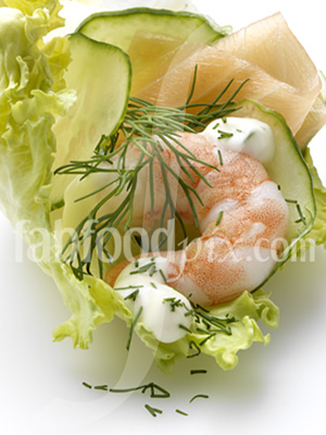 Prawn lettuce photo