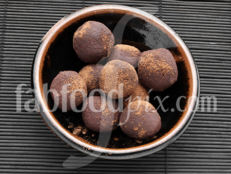 Chocolate truffles photo