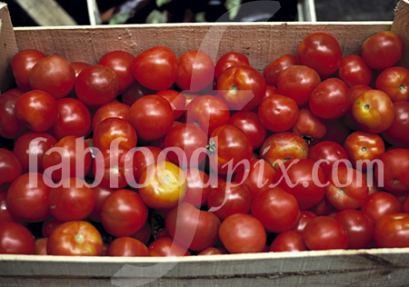 Market stall tomatoes photo