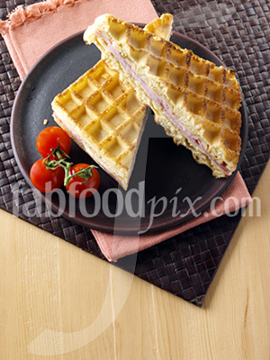 waffle sandwich photo