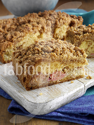 Rhubarb cake photo