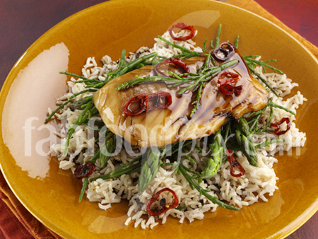 cod in soy sauce photo