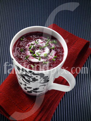 beetroot soup photo