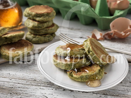 green pancakes photo