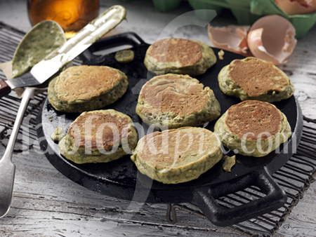 green pancakes photo