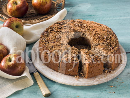 Apple crumble cake photo