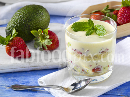 Avacado Strawberry trifle photo