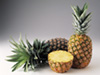 Gold green pineapples photo