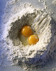 Flour eggs photo