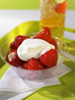 Strawberries cream photo