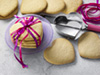 Heart shaped sugar cookies photo